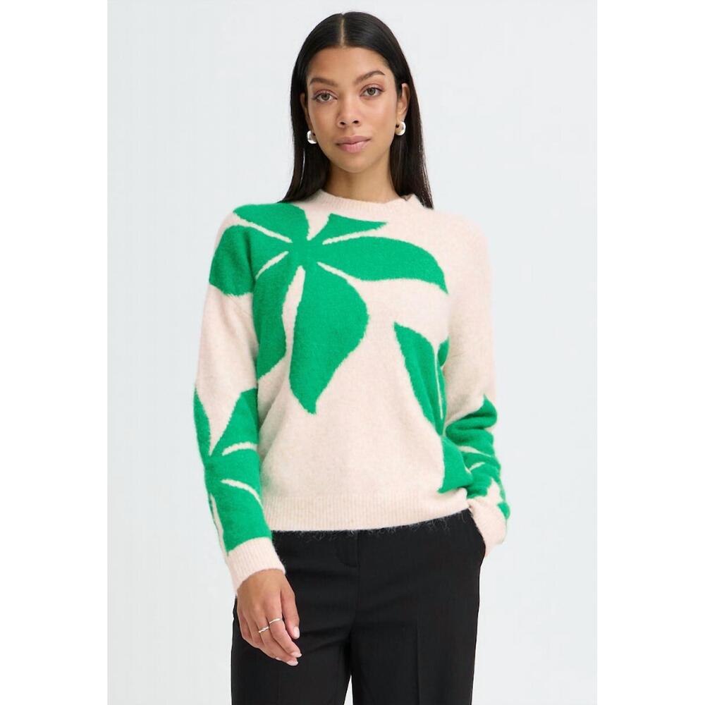 NEW B.YOUNG byomea lightweight sweater in green